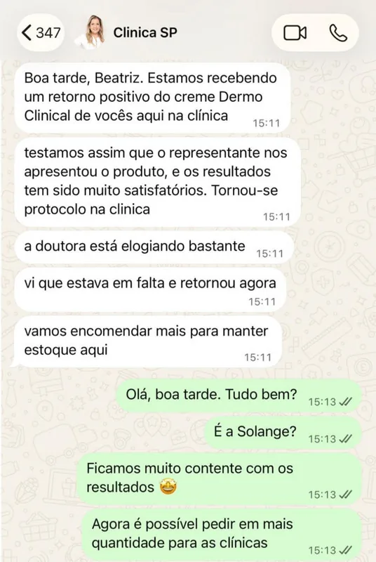 Depoimento de cliente Dermo Clinical Anti-Idade Noite