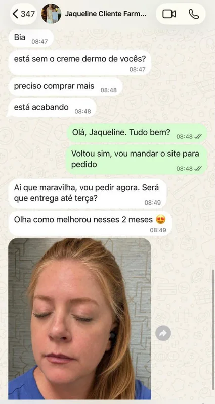 Depoimento de cliente Dermo Clinical Anti-Idade Noite